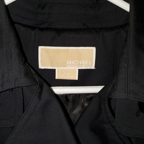 Michael Kors EUC Black Trench Coat - Picture 3 of 8